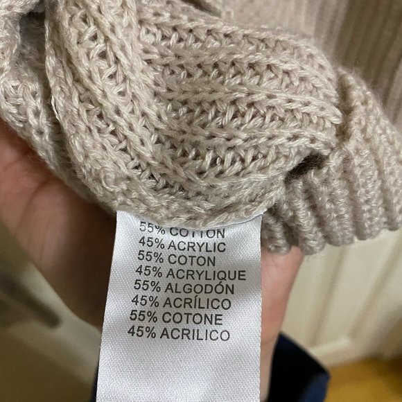 Miracle Oversized Collar Knit Cream Sweater - Picture 4 of 5